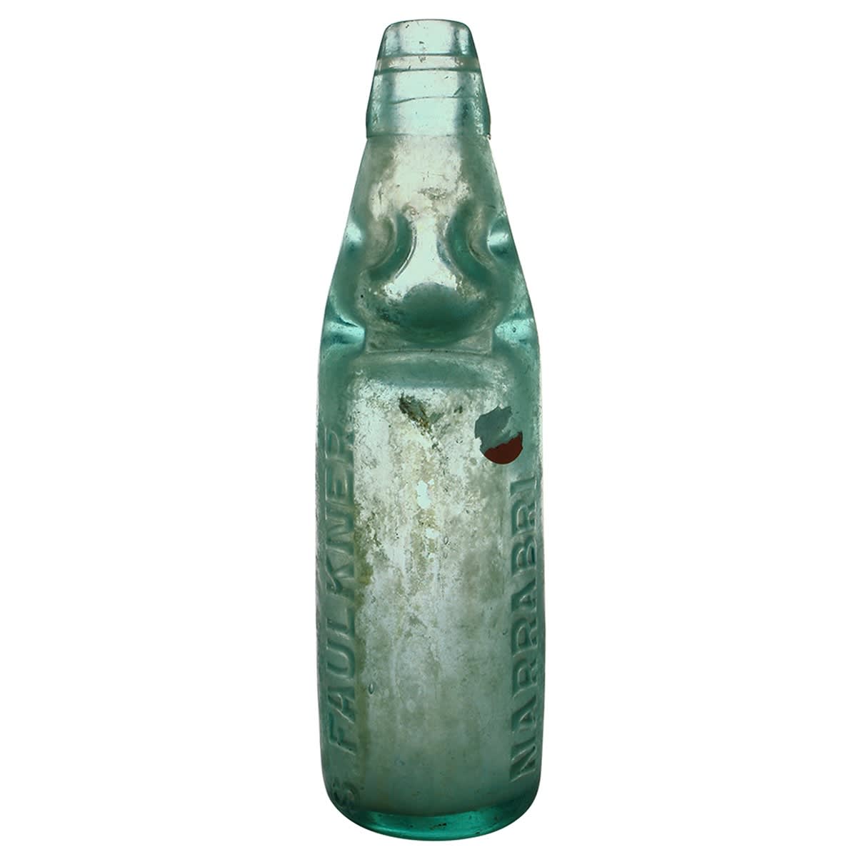 Codd. S. Faulkner, Narrabri. Dobson's Four Way Patent. Aqua. 10 oz. (New South Wales)