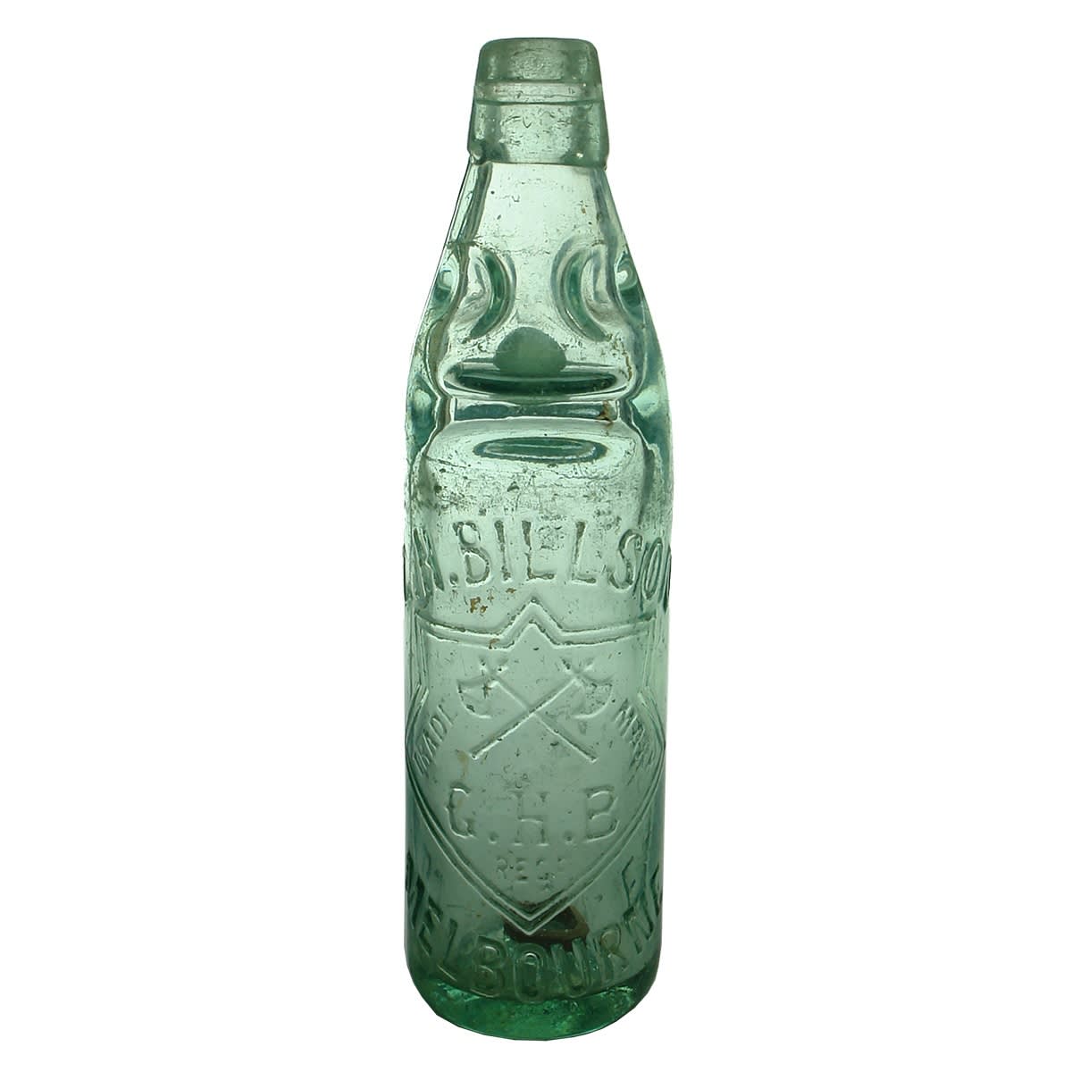 Codd. G. H. Billson, Melbourne. Crossed Axes. 05 base. Dobson 12 oz. (Victoria)