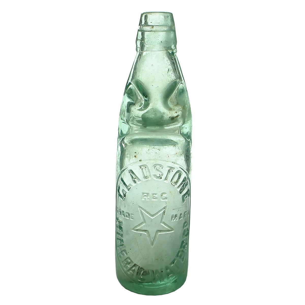 Codd. Gladstone Mineral Water Co. Star. Rylands makers. Niagara. 10 oz. (South Australia)