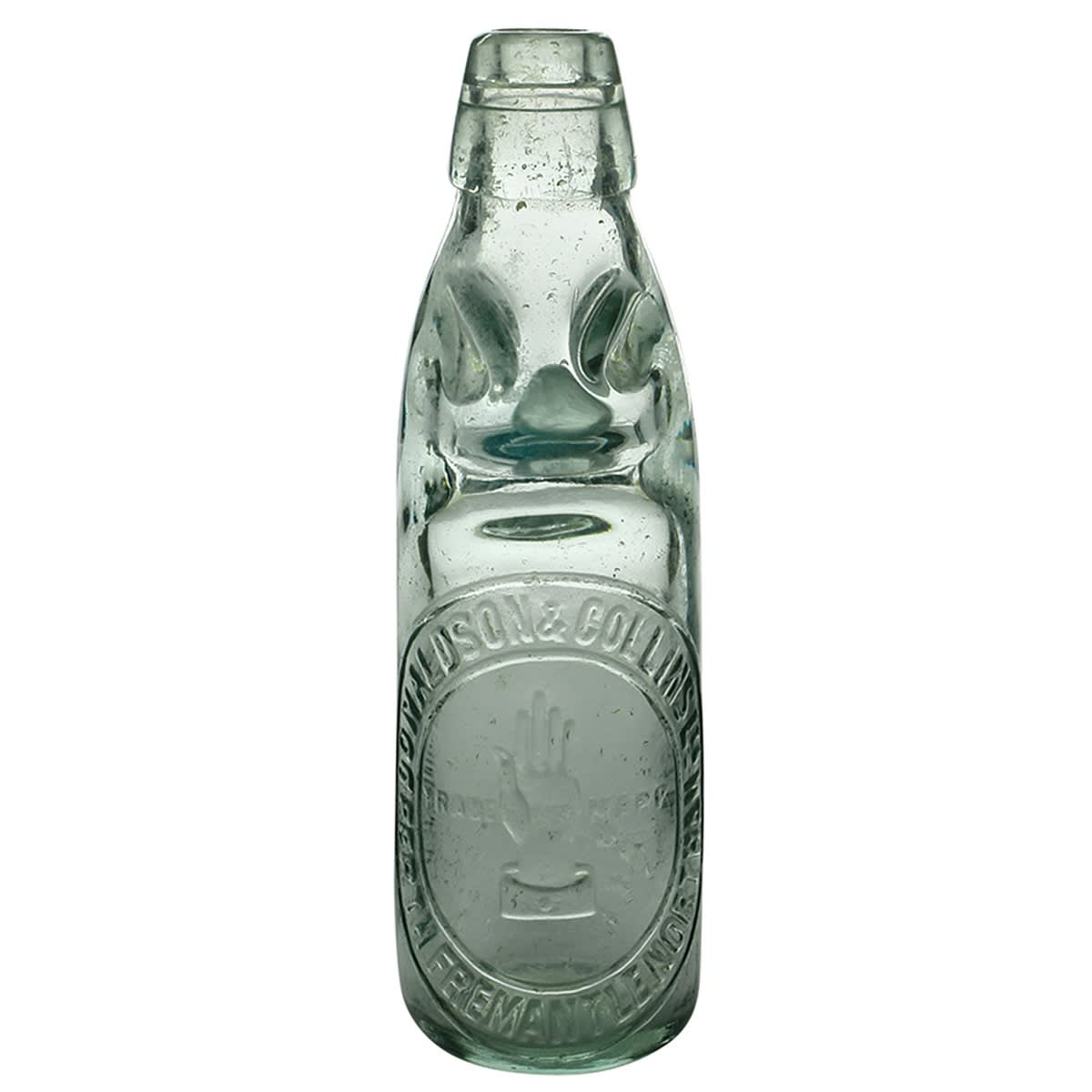 Codd. Donaldson & Collins Ltd, Perth, Fremantle, Northam. Kilner Bros. Niagara. Aqua. 6 oz. (Western Australia)