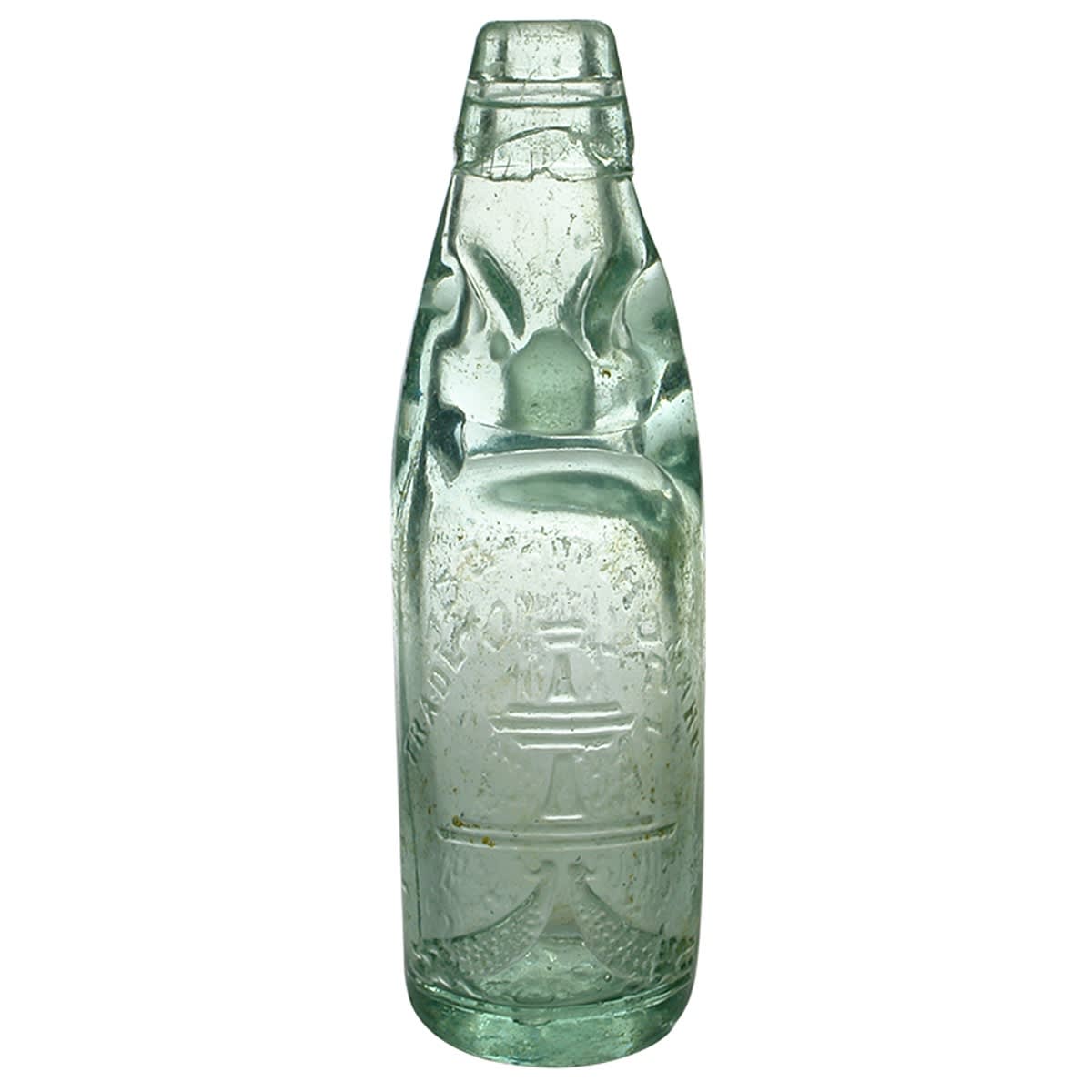 Codd. J Schweppe & Co Ltd, London, Sydney, Melbourne. J. Kilner & Son. Niagara. Aqua. 6 oz. (United Kingdom, New South Wales, Victoria)