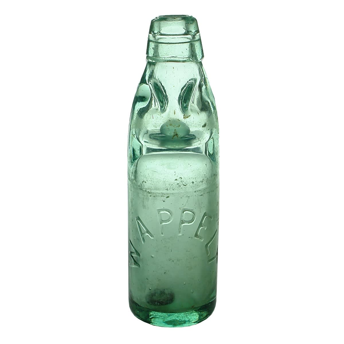 Codd. W. Appelt (Nuriootpa). Aqua. Niagara. Applied top. FBH base. 6 oz. (South Australia)