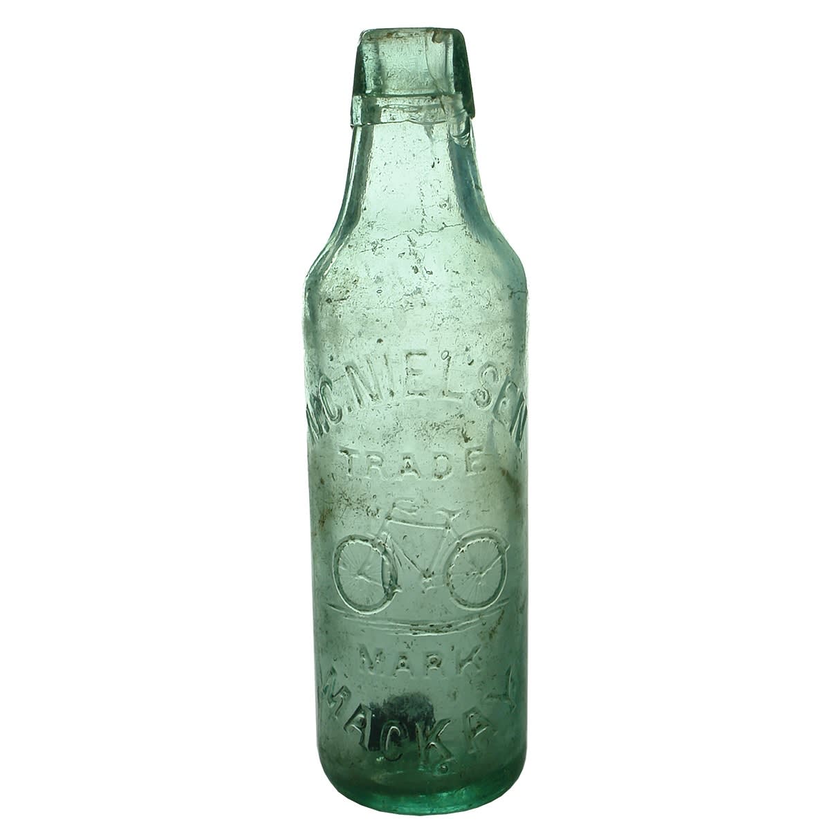 Lamont. N. C. Nielsen, Mackay. Bicycle. Aqua. 10 oz. (Queensland)