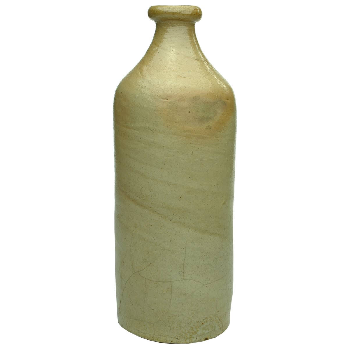 Convict Ginger Beer. Unmarked large 26 oz size. Grey/Pink/Tan. (Sydney, New South Wales)