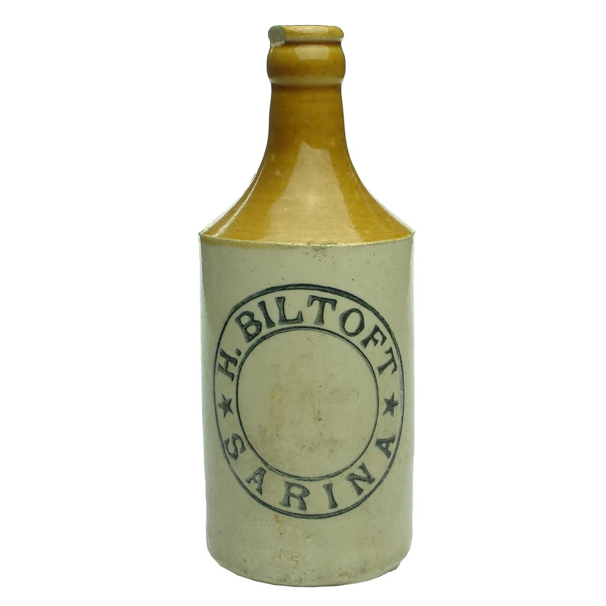 Ginger Beer. H. Biltoft, Sarina. Dump. Crown Seal. Tan Top. (Queensland)