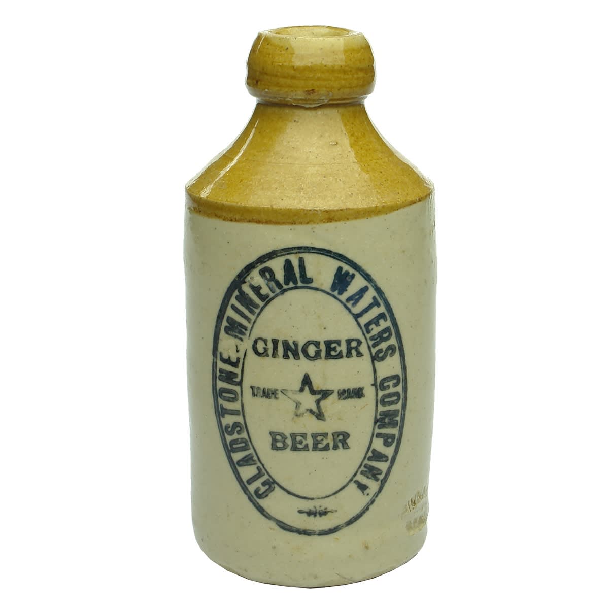 Ginger Beer. Gladstone Mineral Waters Company. Star. Pinnacle Brand. Dump. Tan Top. (South Australia)