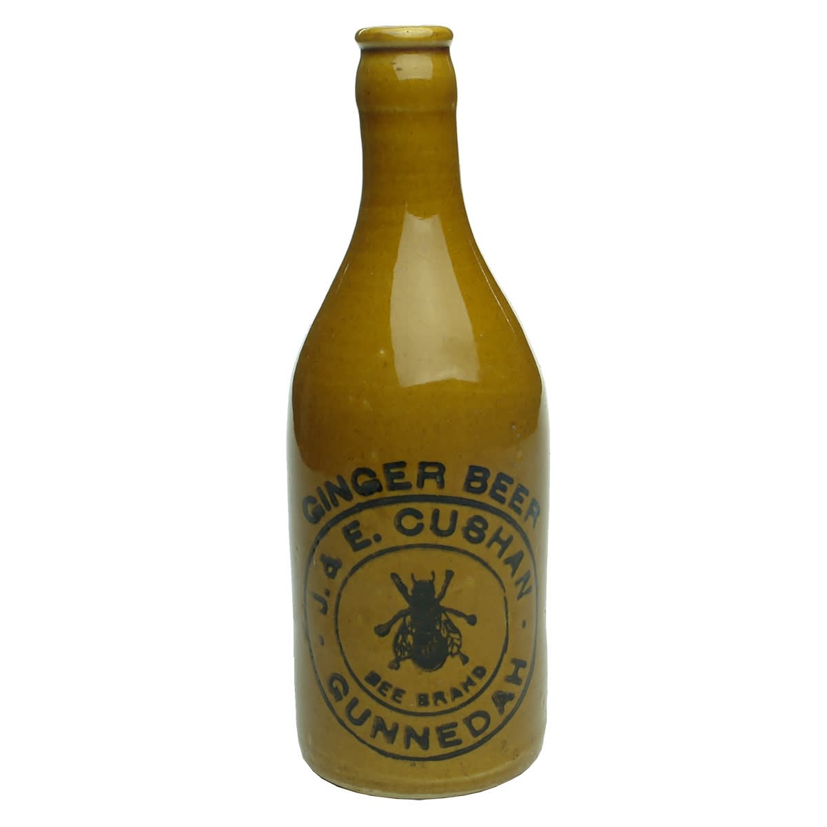 Ginger Beer. J. & E. Cushan, Gunnedah. Champagne. Crown Seal. All Tan. (New South Wales)