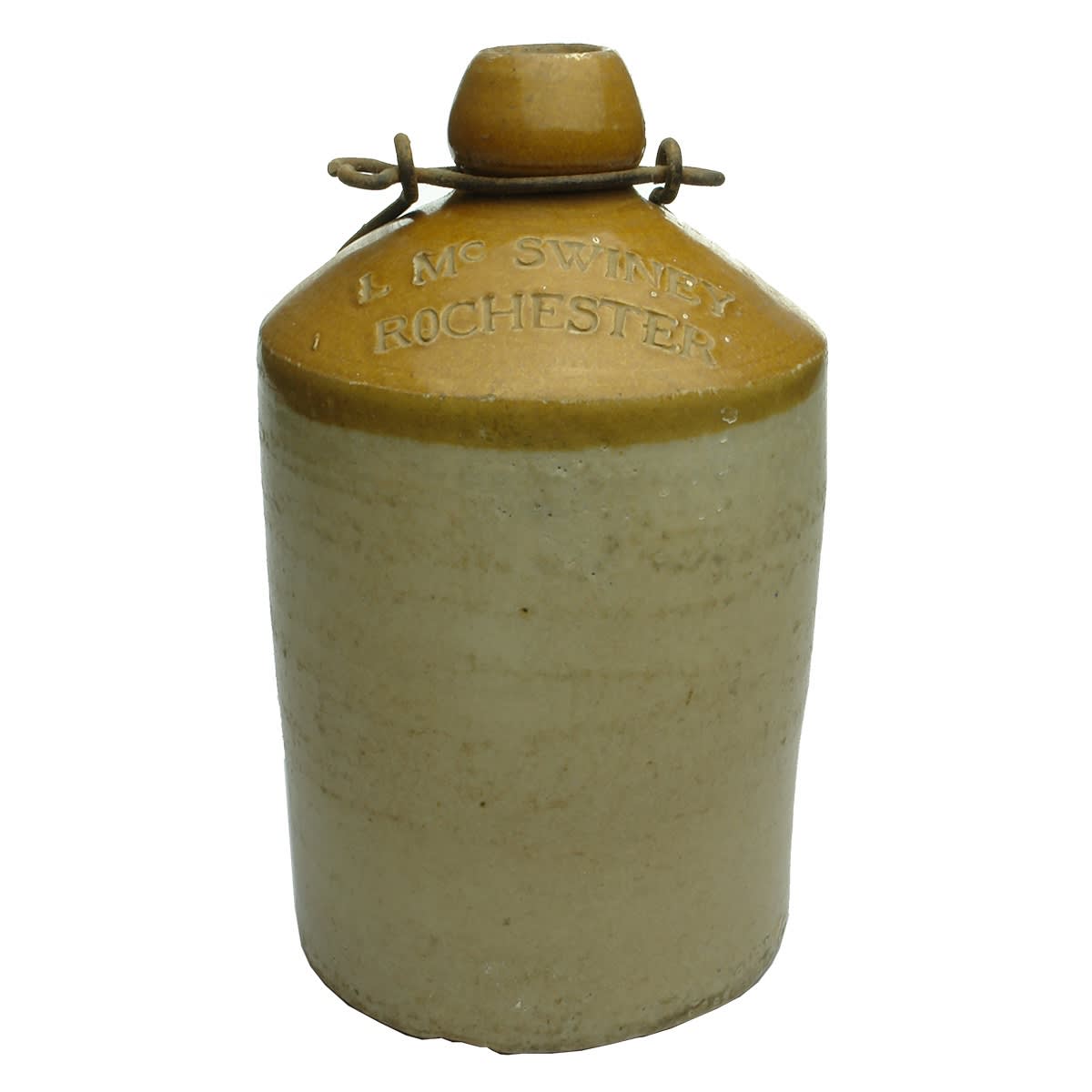 Demijohn. L. McSwiney, Rochester. Impressed. 1 Quart. (Victoria)