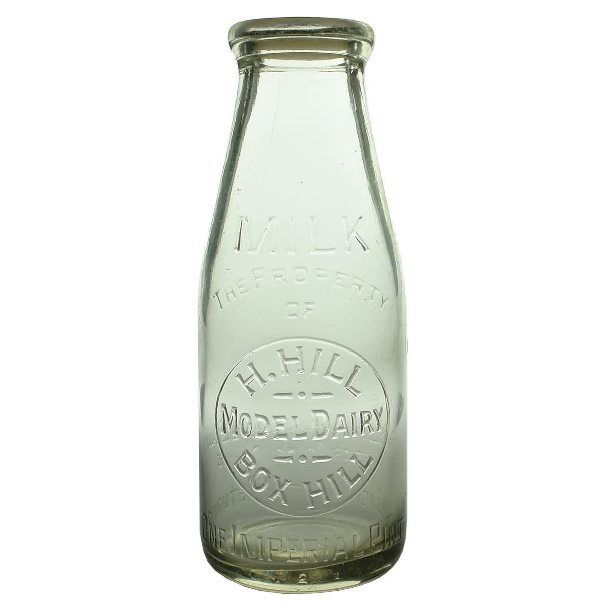 Milk. H. Hill, Model Dairy, Box Hill. Base Number: 173. (Victoria)