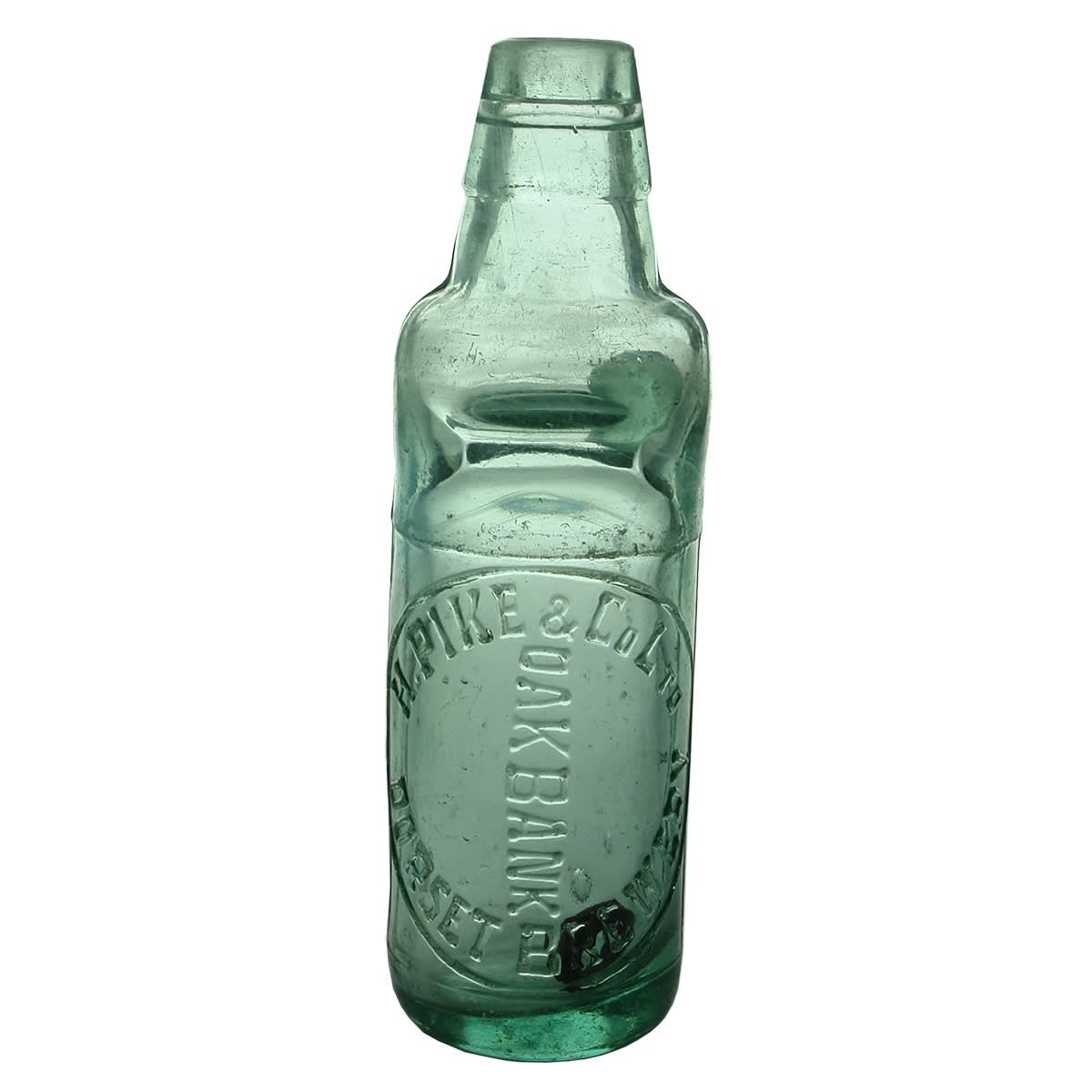 Codd. H. Pike & Co Ltd, Dorset Brewery, Oakbank. All Way Pour. Aqua. 6 oz. (South Australia)