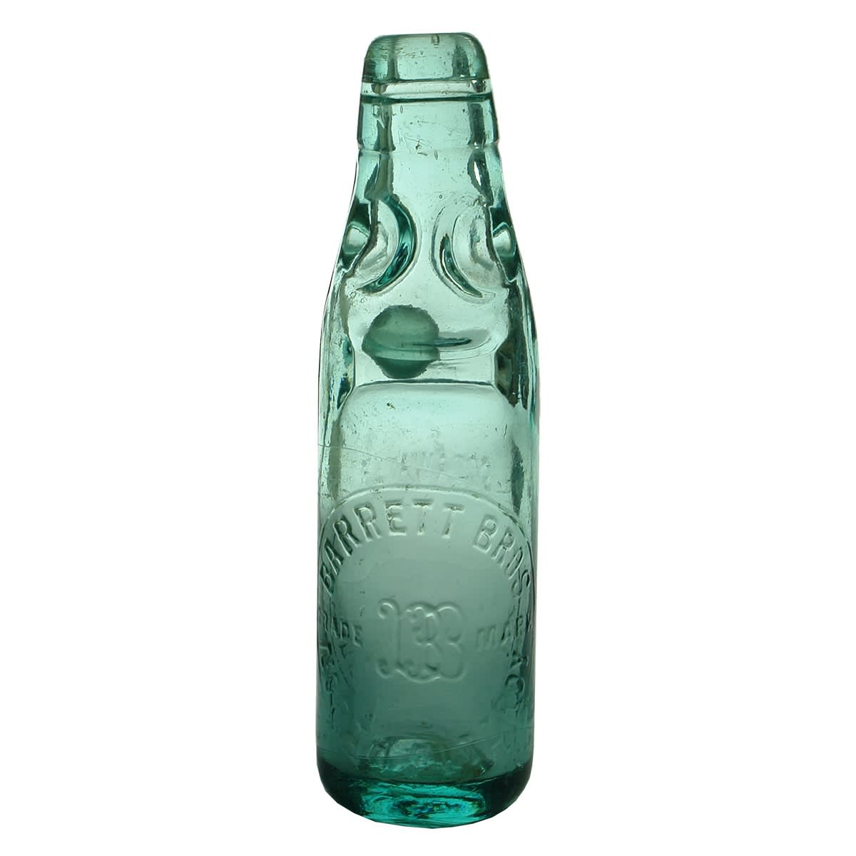 Codd. Barrett Bros., North Fitzroy. Dobson. Aqua. 6 oz. (Victoria)