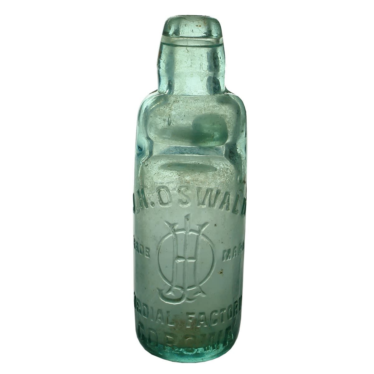 Codd. J. H. Oswald, Corowa. Soda Water. All Way Pour. 6 oz. (New South Wales)