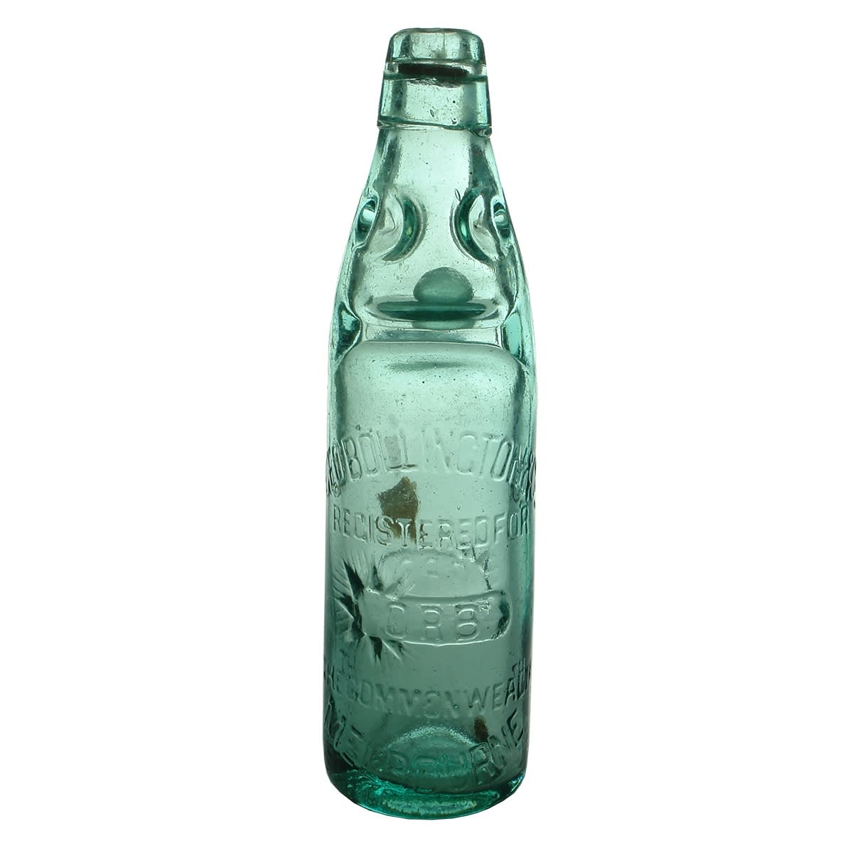 Codd. Geo Bollington, Melbourne, ORB. Dobson. Aqua. 10 oz. (Victoria)