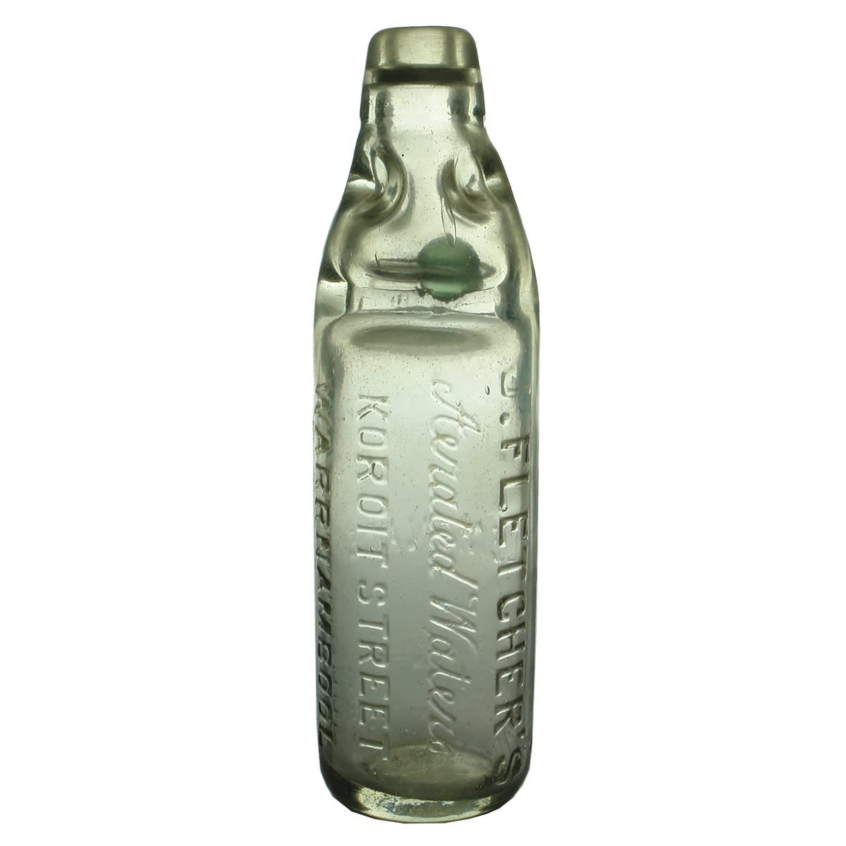 Codd. J. Fletcher, Warrnambool. Dobson. Clear. 10 oz. (Victoria)