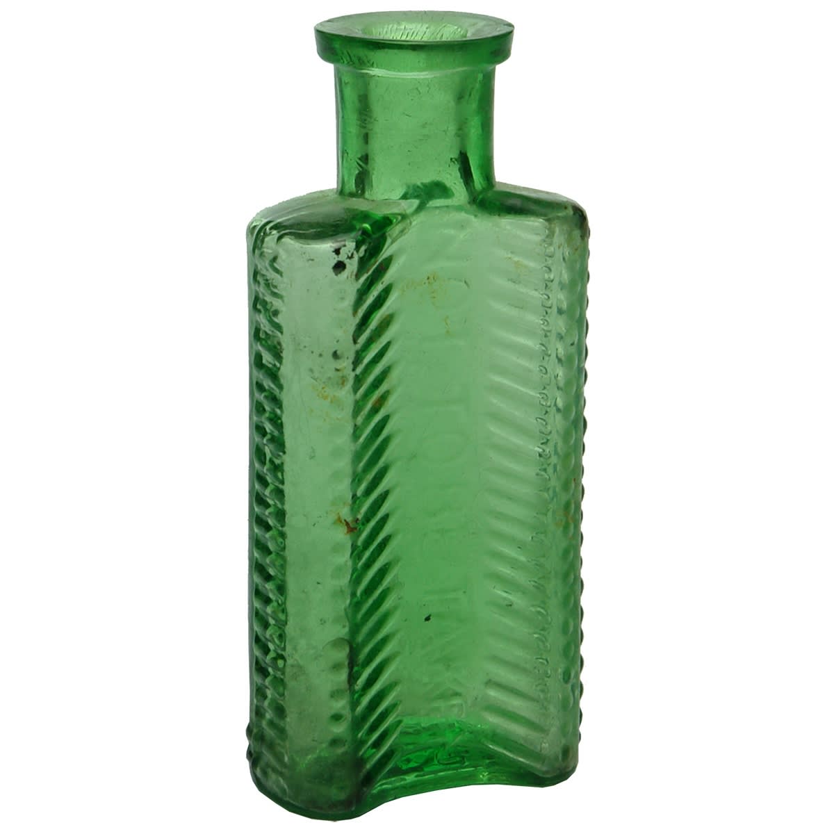 Poison. Foulston's Crescent Poison. Green. 1 oz. (United Kingdom) (This is from the late Kingsley Durdin collection)