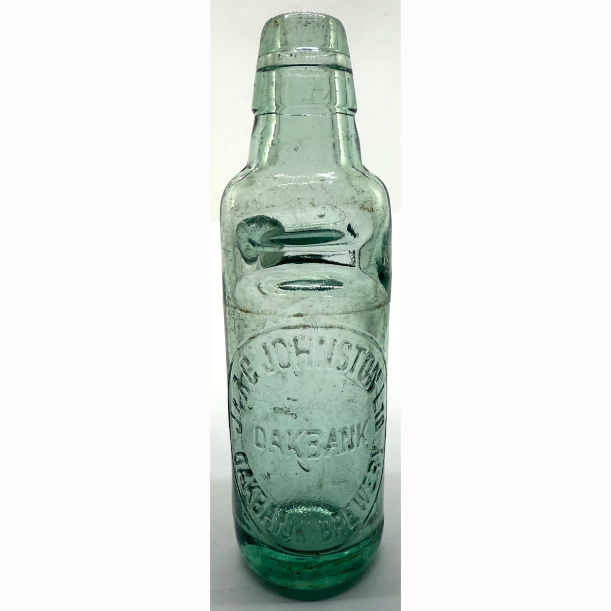 Codd. J. & A. G. Johnston Ltd, Oakbank Brewery. All Way Pour. Aqua. 6 oz. (South Australia)