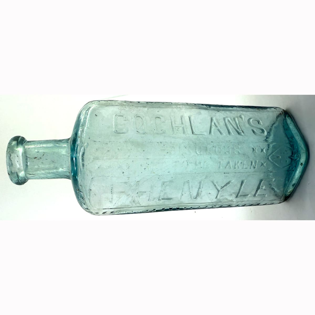 Poison. Coghlan's Phenyle. Poisonous Not to be Taken. Ice Blue. 6 oz. 160 mm. (Victoria)