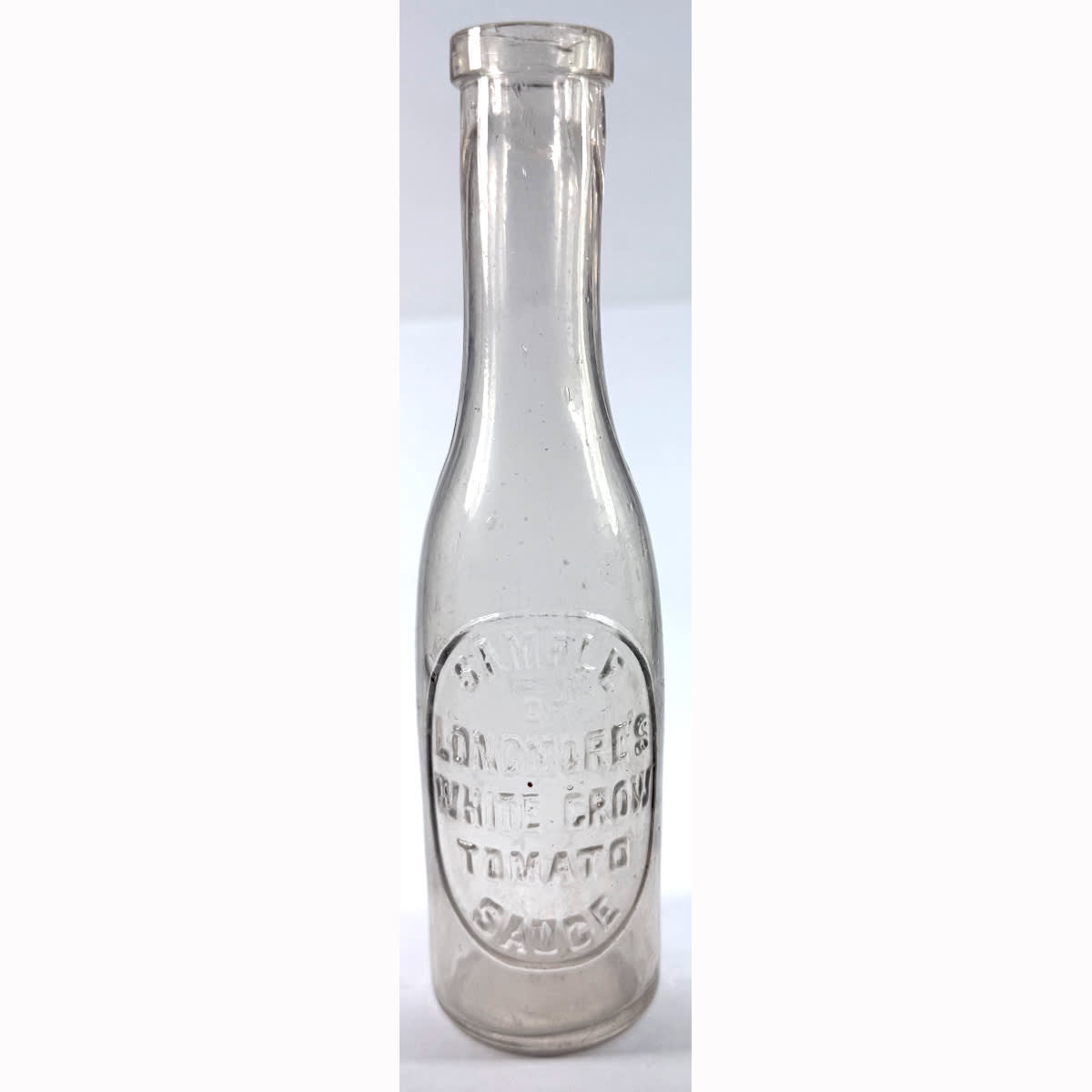 Sample Sauce. Longmore's White Crow Tomato Sauce. Clear. 4 oz. (Victoria)