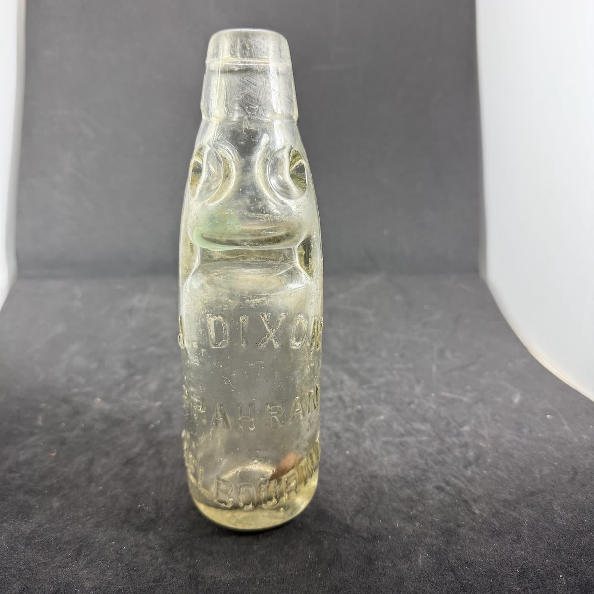 Codd. J. Dixon, Prahran, Melbourne. O. T. Ltd, Melbourne. 6 oz. Clear. (Victoria)