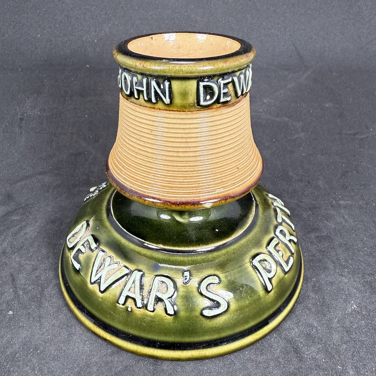 Advertising Match Striker. Dewar's Perth Whisky. John Dewar & Sons. Doulton Lambeth.