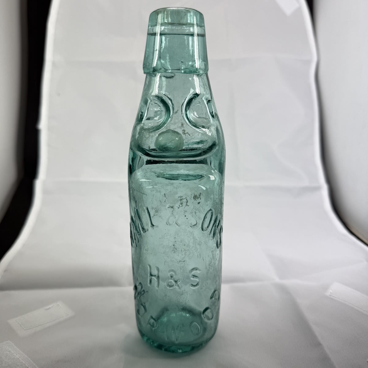 Codd. Hall & Sons, Norwood. FBH made. Blue Aqua. 6 oz. (South Australia)