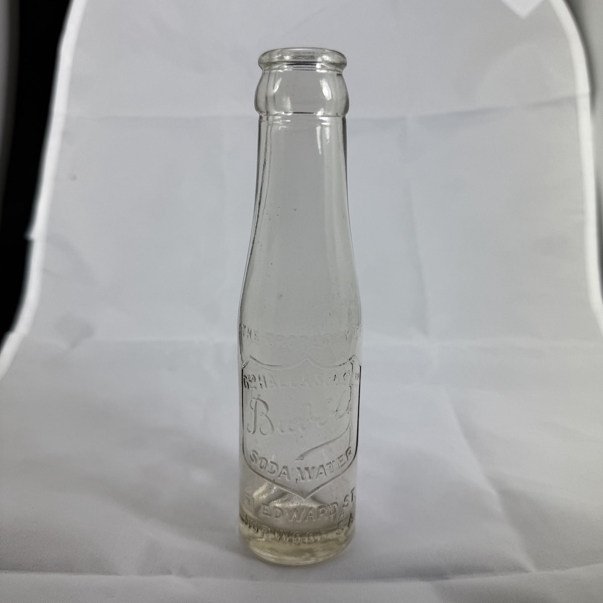 Crown Seal. Hall & Sons, Bubbly Soda Water. Norwood. Tiny 2-3 oz size. Clear. (South Australia)