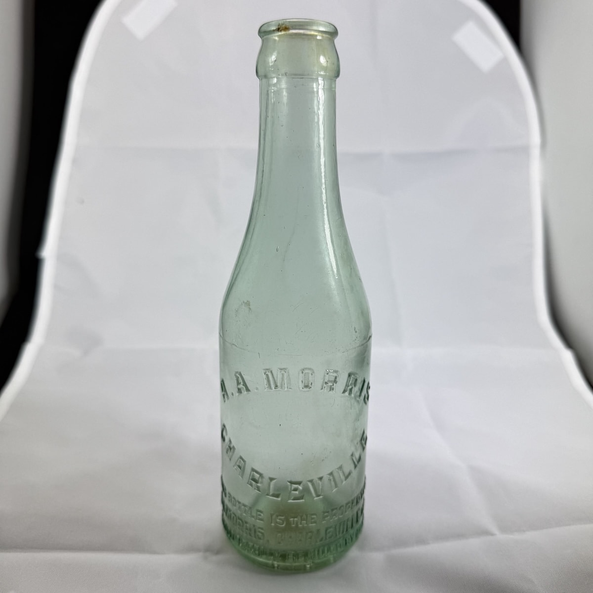 Crown Seal. A. A. Morris, Charleville. Aqua. 6 oz. (Queensland)