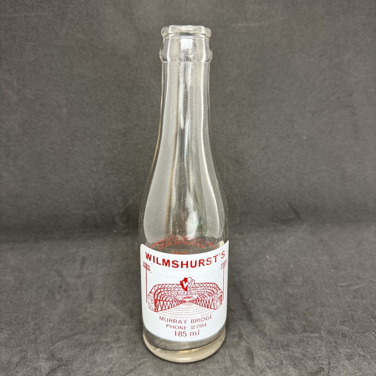 Ceramic Label Crown Seal. Wilmshurst's, Joseph Street, Murray Bridge. 185 ml. (South Australia)