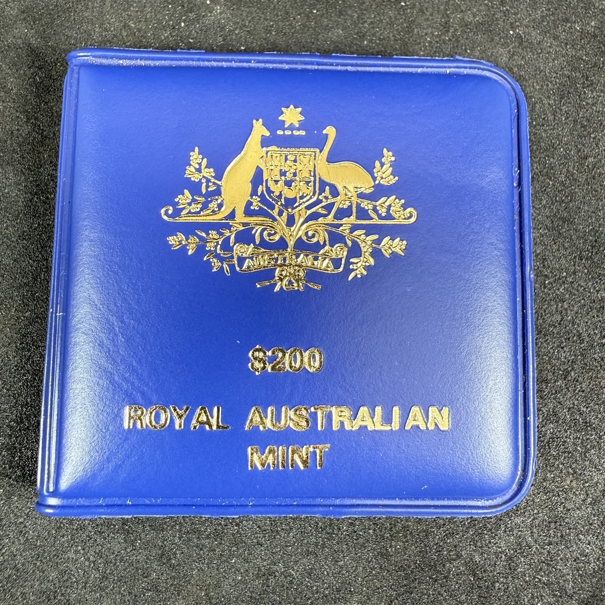 Gold Coin. $200 1980 Uncirculated Coin. Royal Australian Mint plastic case. 10 grams 22 carat Gold.