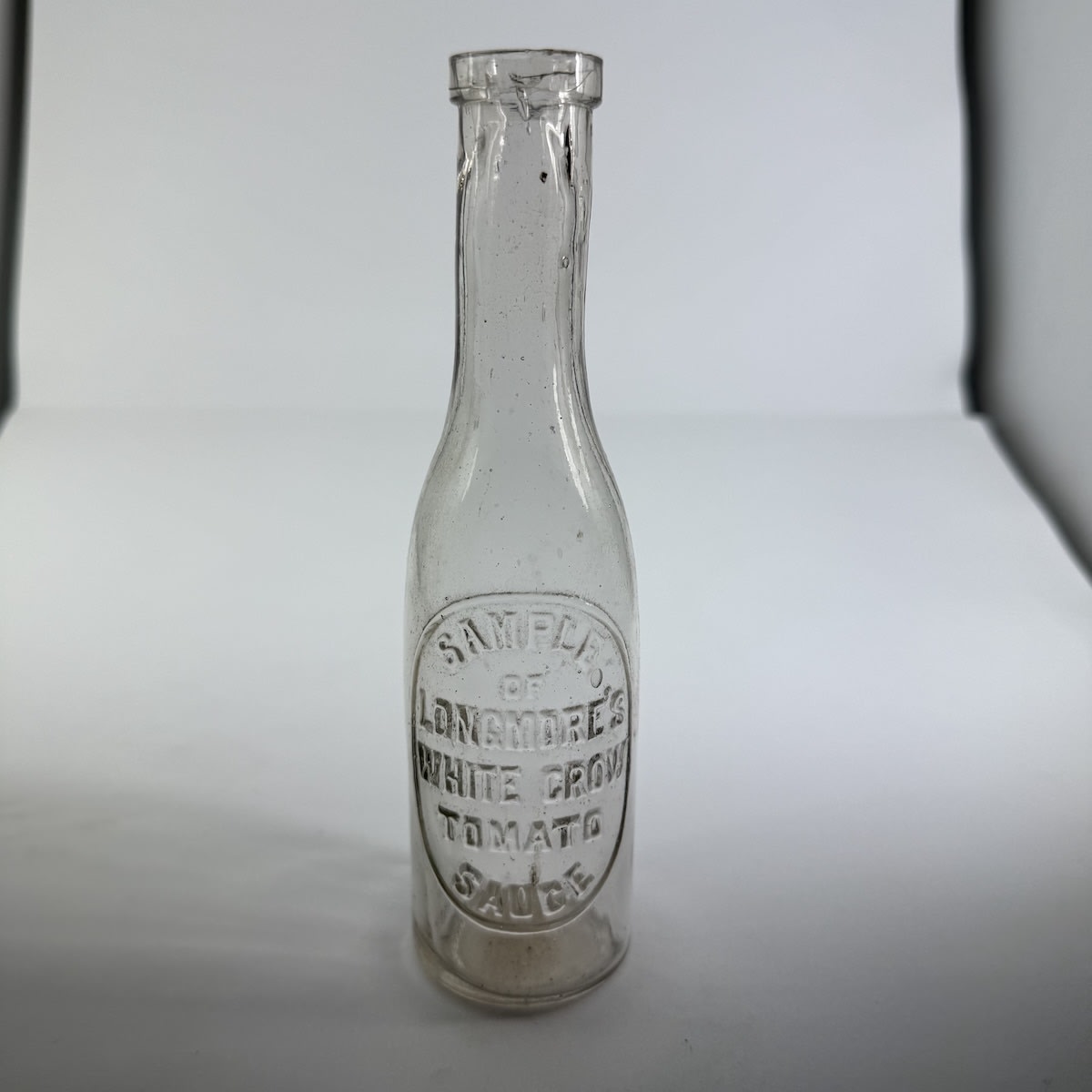 Sample Sauce. Longmore's White Crow Tomato Sauce. Clear. 4 oz. (Victoria)