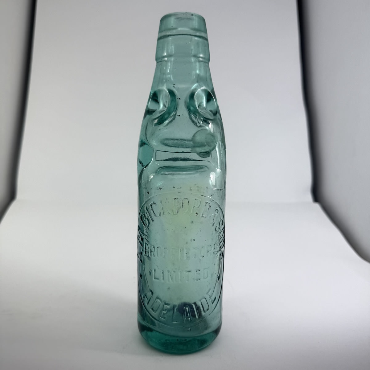 Codd. A. M. Bickford & Sons, Adelaide. Dobson. Ice Blue. 6 oz. (South Australia)