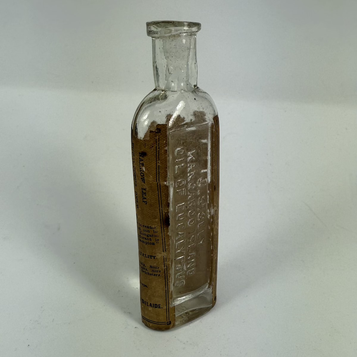 Eucalyptus Oil. J. Sisely, Kangaroo Island. Most of Champion Oil of Eucalyptus Label. (South Australia)