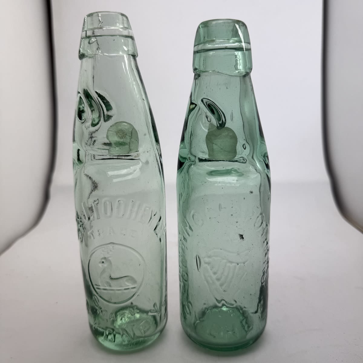 2 Small Sydney Codds: J. T. & J. Toohey Ltd. Stag; O'Connor Brothers. Harp. (New South Wales)