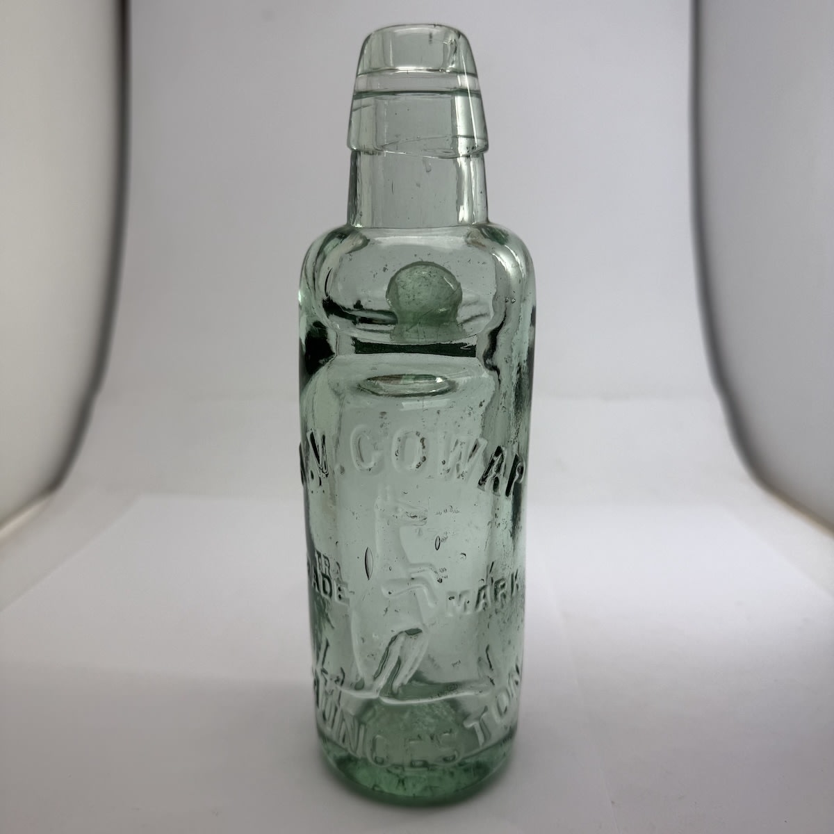 Codd. A. V. Cowap, Launceston. Kangaroo trade mark. Kilner Bros made variety. 6 oz. (Tasmania)