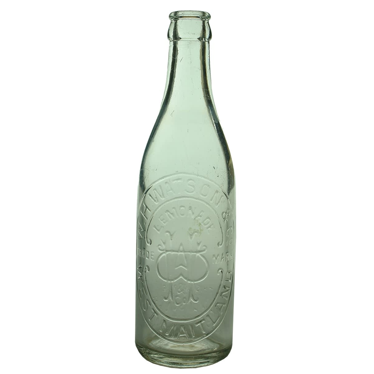 Crown Seal. W. H. Watson & Co., West Maitland. Lemonade. Clear. 10 oz. (New South Wales)