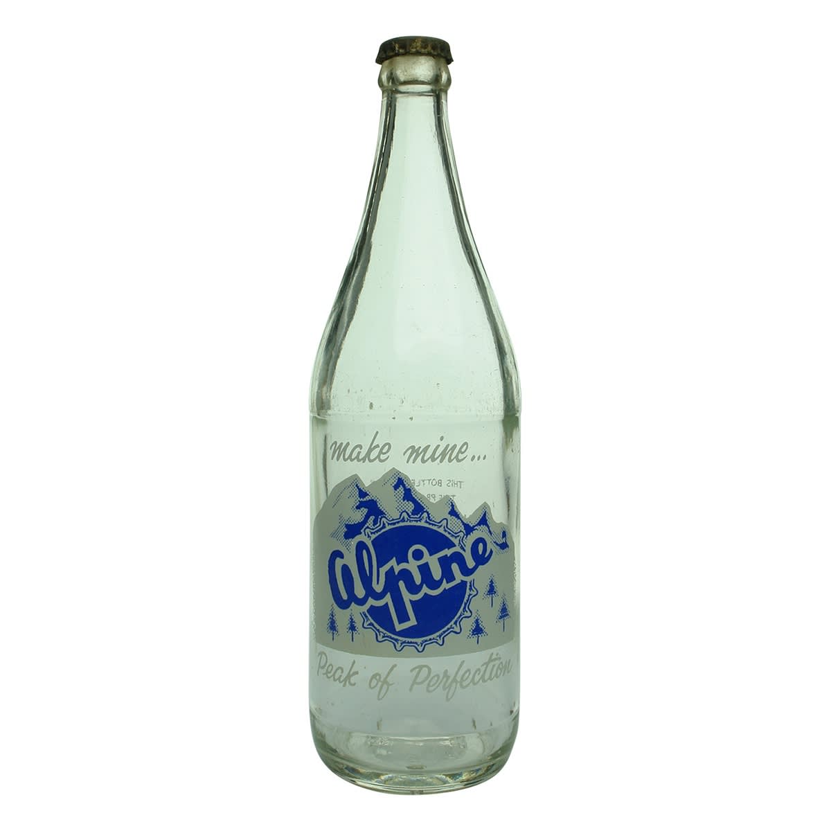 Crown Seal. McAlpine Industries, Albury. Ceramic Label. 26 oz. (New South Wales)