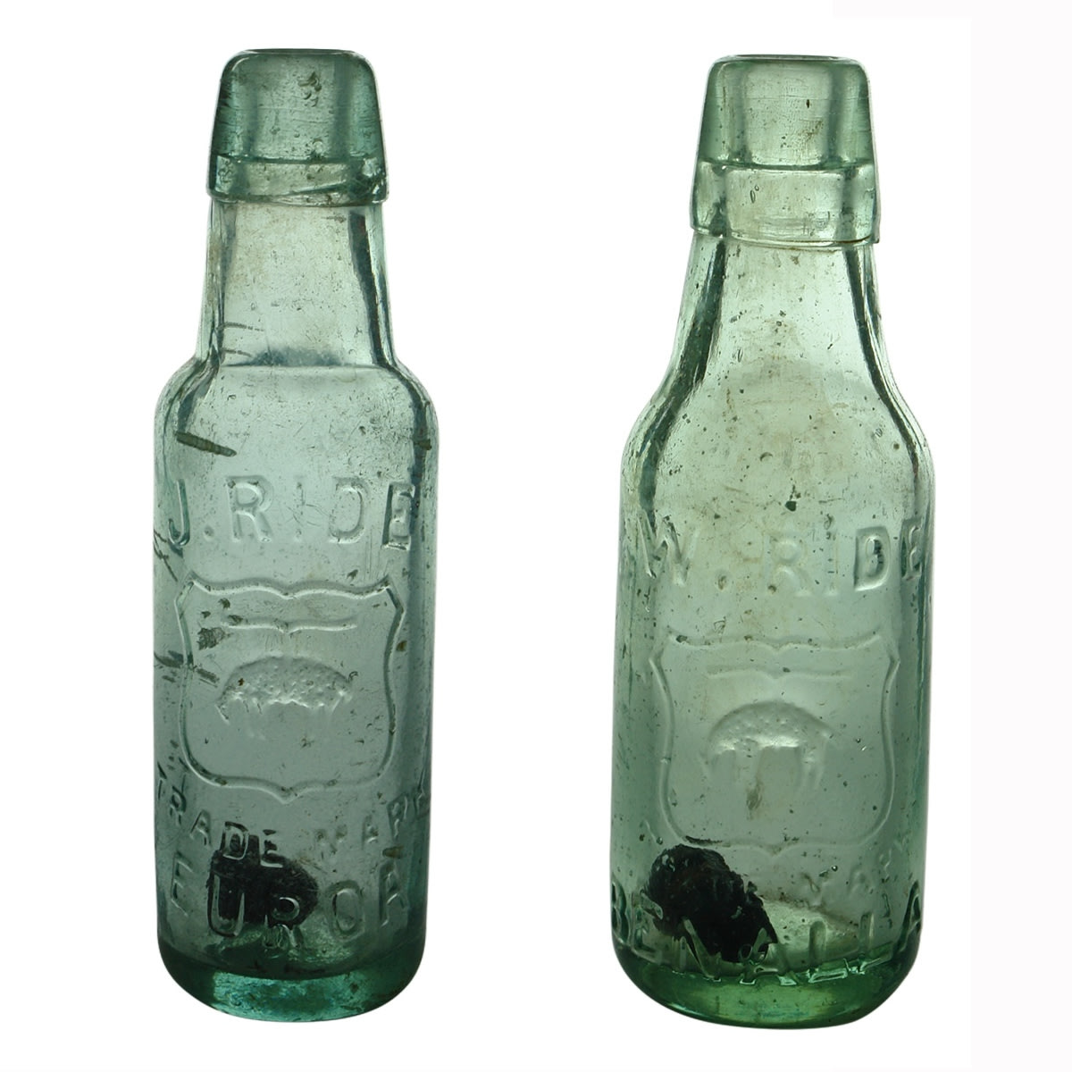 2 Lamonts. J. Ride, Euroa & W. Ride, Benalla. Hanging Sheep or Golden Fleece. 5-6 oz. (Victoria)