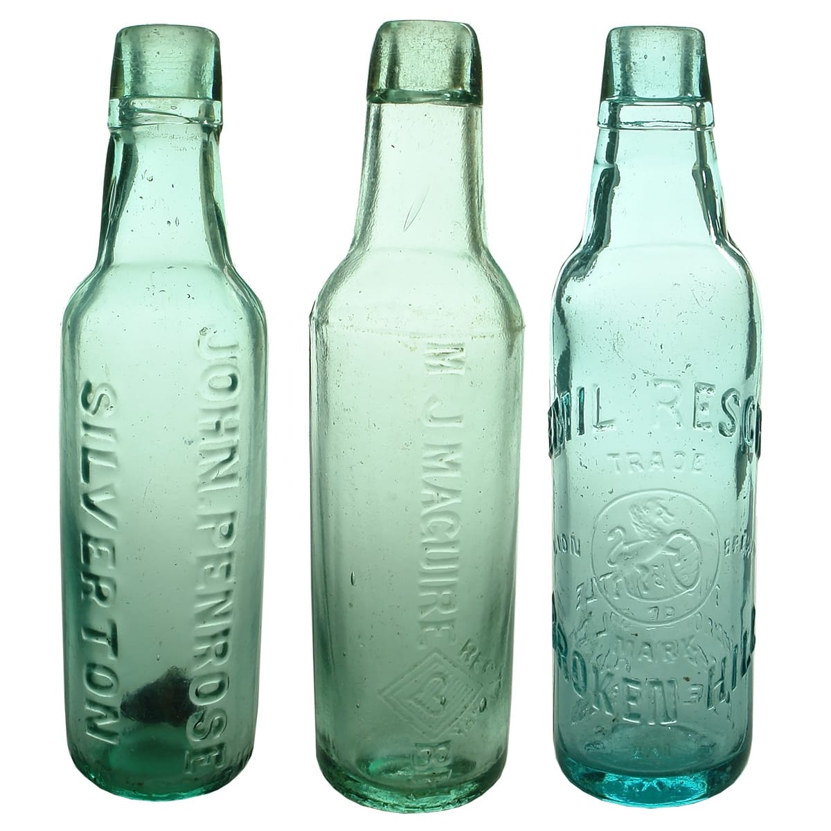 3 Lamonts: John Penrose, Silverton; M. J. Maguire, Broken Hill; Emil Resch, Broken Hill. 10 oz. (New South Wales)