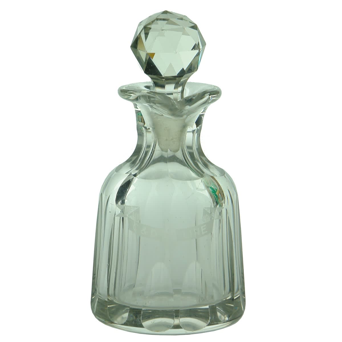 Shipping. Crystal Sauce Jug, C & D Line. Polished Pontil. (Commonwealth and Dominion Line)