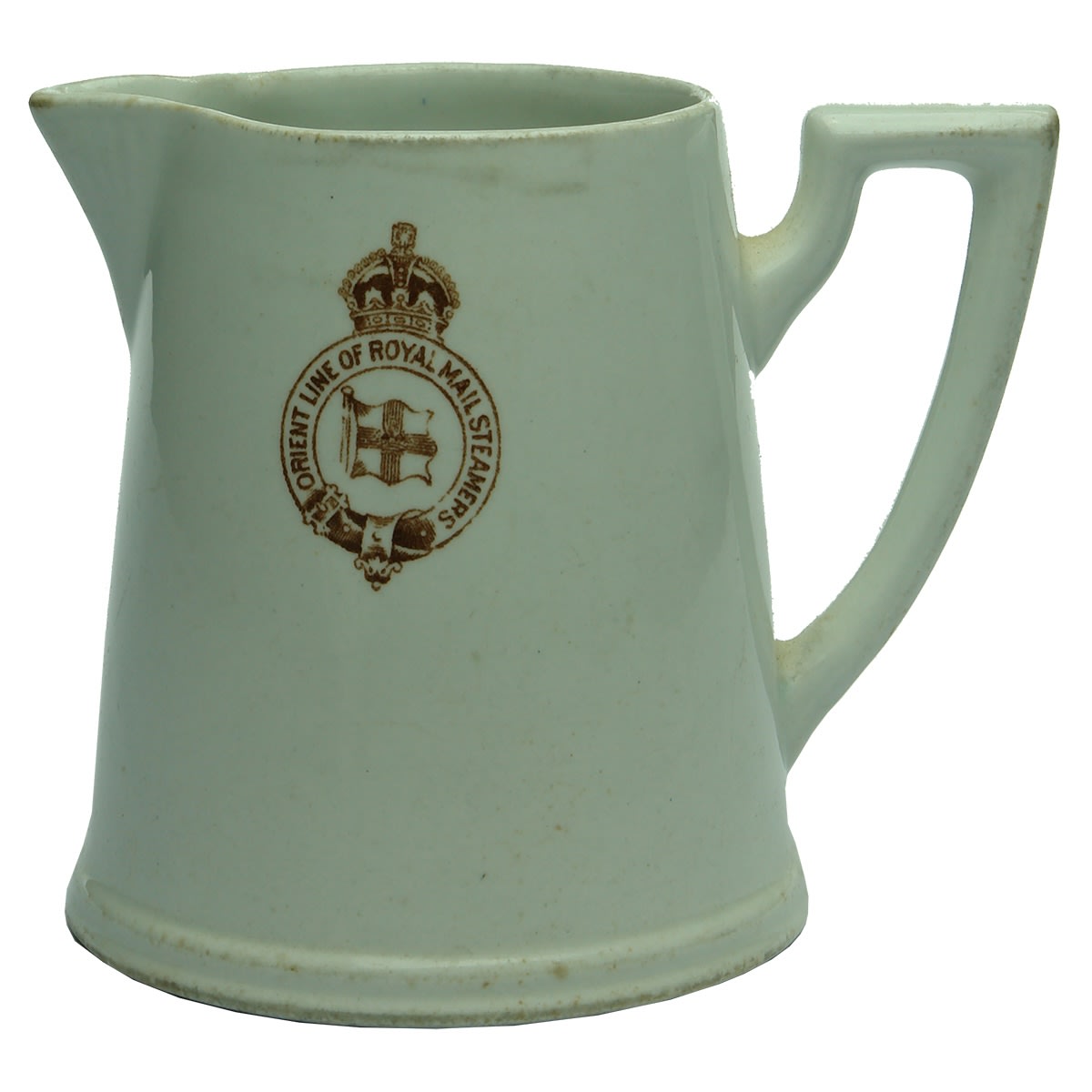 Shipping. Orient Line of Royal Mail Steamers Milk Jug. Bridgwood, England.