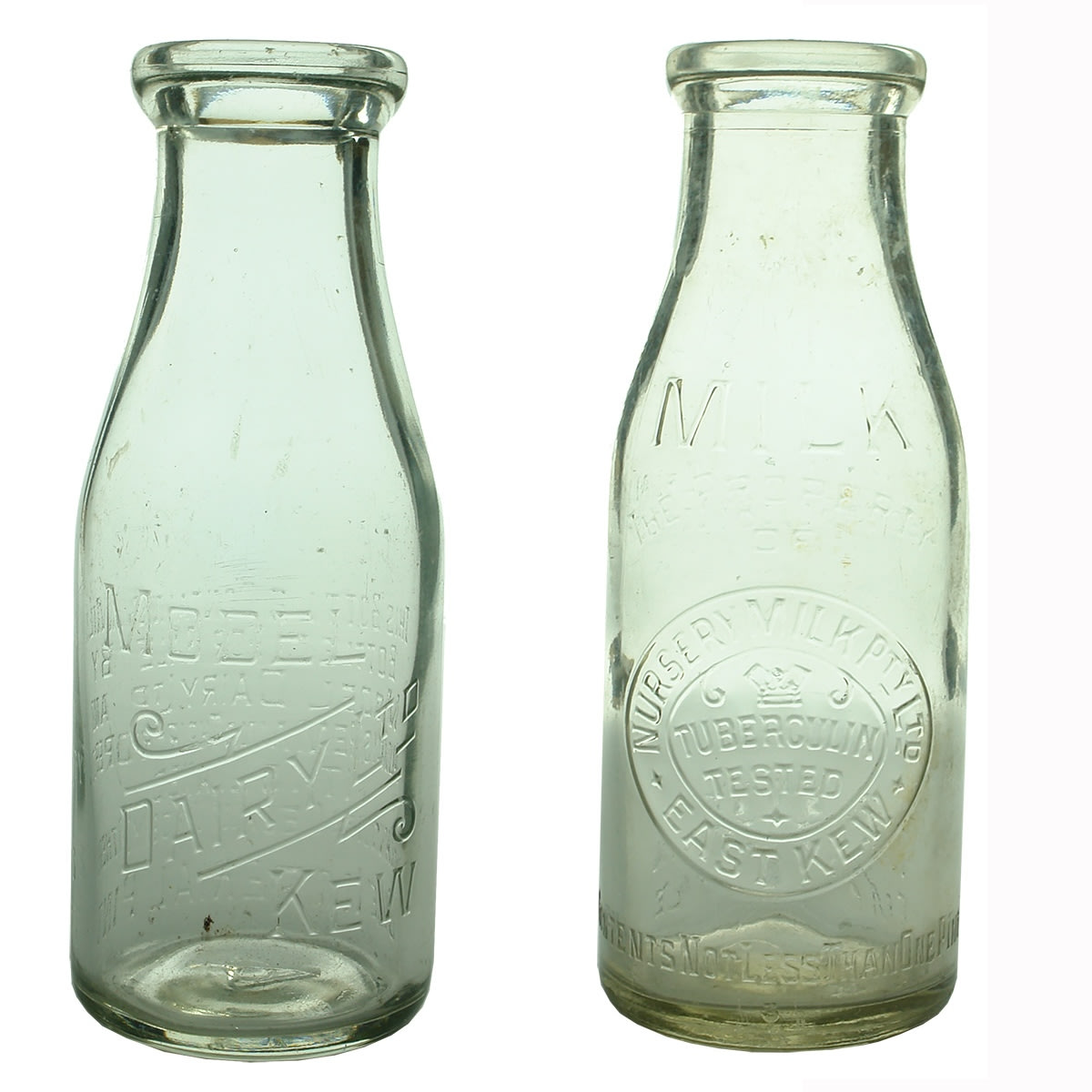 2 Milks: Model Dairy Ltd, Kew (Base: 4); Nursery Milk Pty Ltd, East Kew. (Base 3). (Victoria)