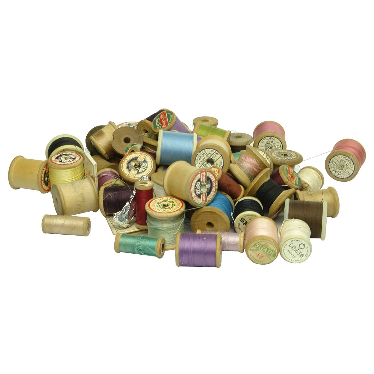 Cotton! A big bag of cotton reels plus some needles and the like.