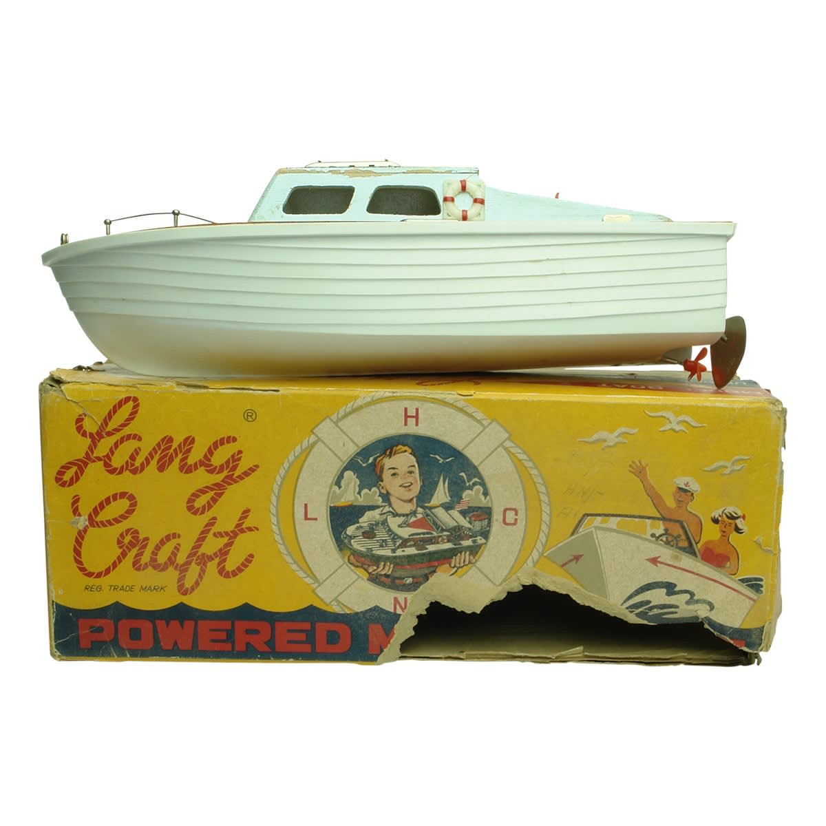 Toy. Lang Craft Powered Model Boat. (Japan)