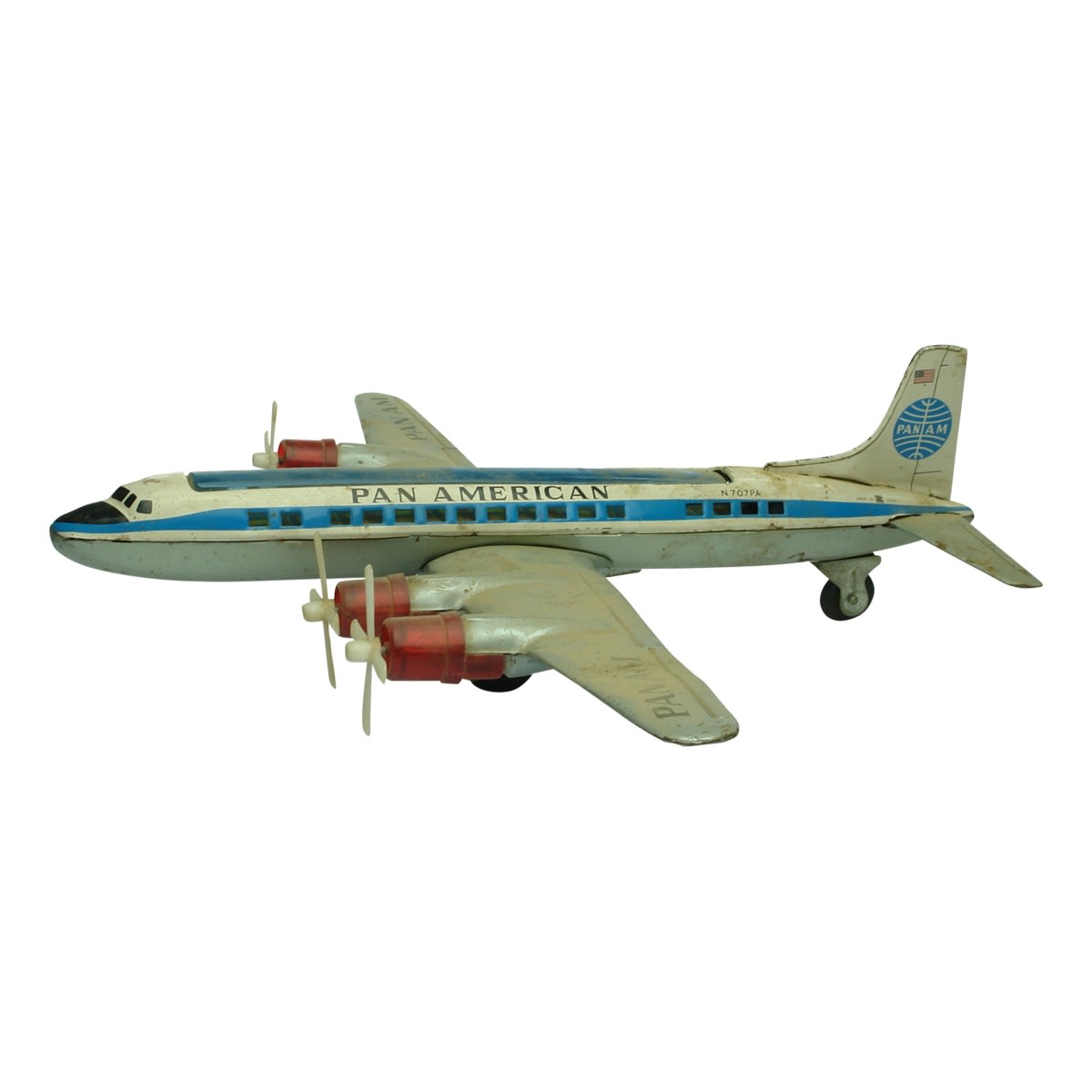 Toy. Pan American Douglas DC-4 Tin Toy. (Japan)