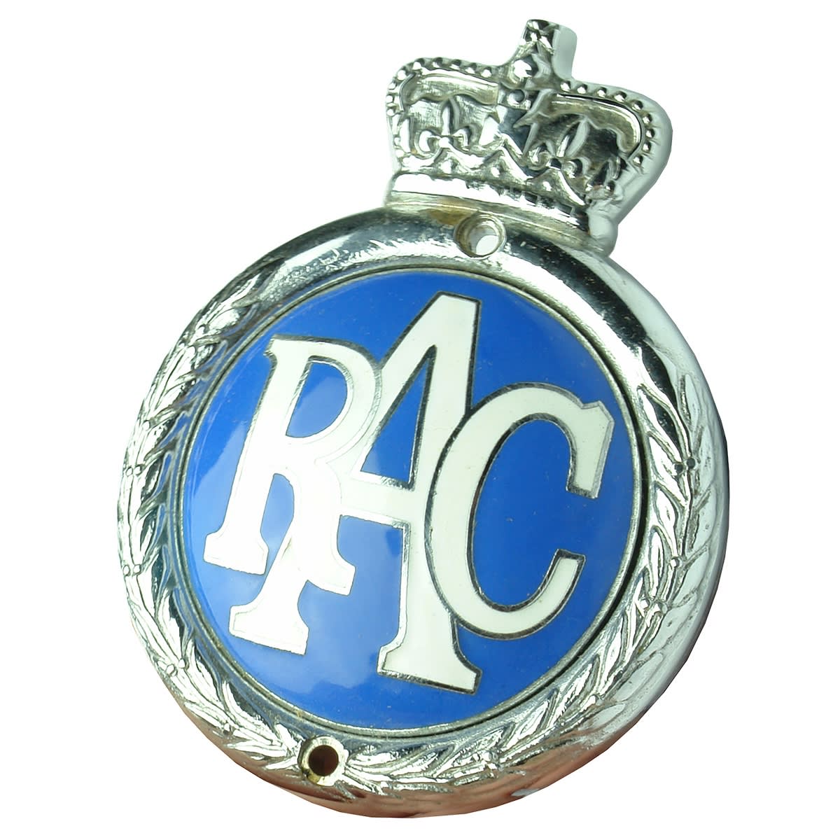 Garagenalia. Royal Automobile Club - Cast Metal with Vitreous Enamel Coating. Made by HBS Birmingham (United Kingdom).