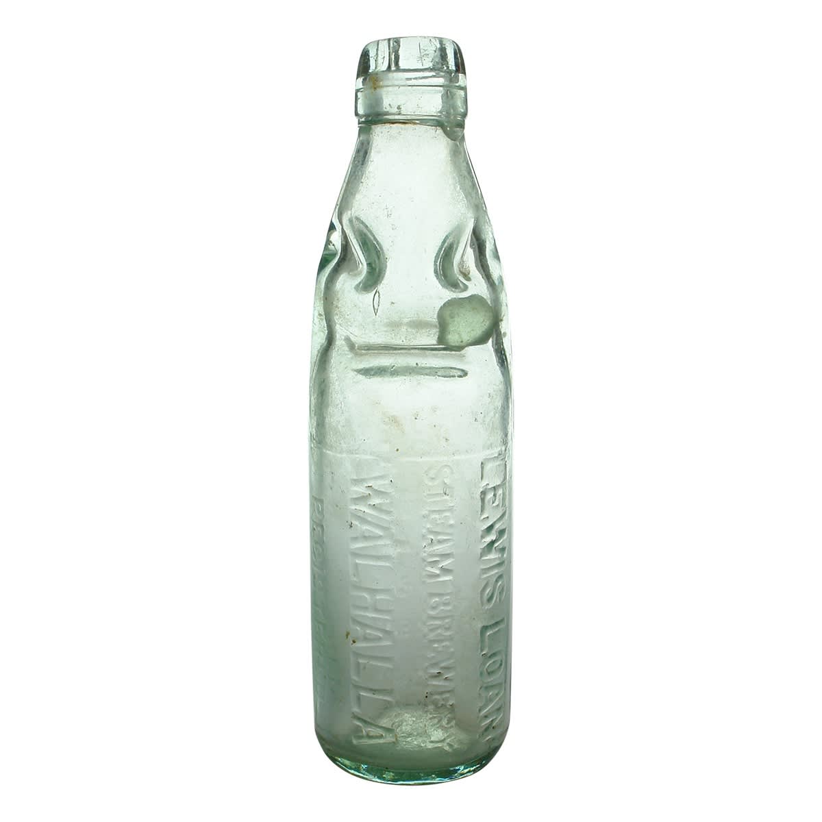 Codd. Lewis Loan, Steam Brewery, Walhalla. The Niagara Bottle, Barnett & Foster. 10 oz. (Gippsland, Victoria)