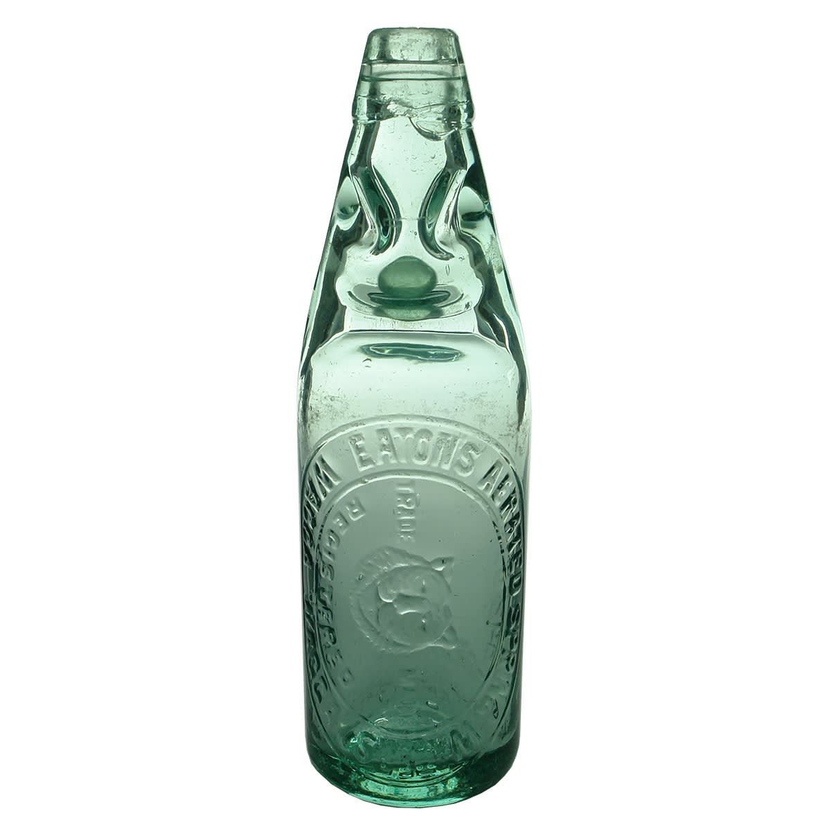 Codd. Eaton's Aerated Spring Waters Wagga Wagga. Cannington Shaw made. Niagara. 10 oz. (New South Wales)