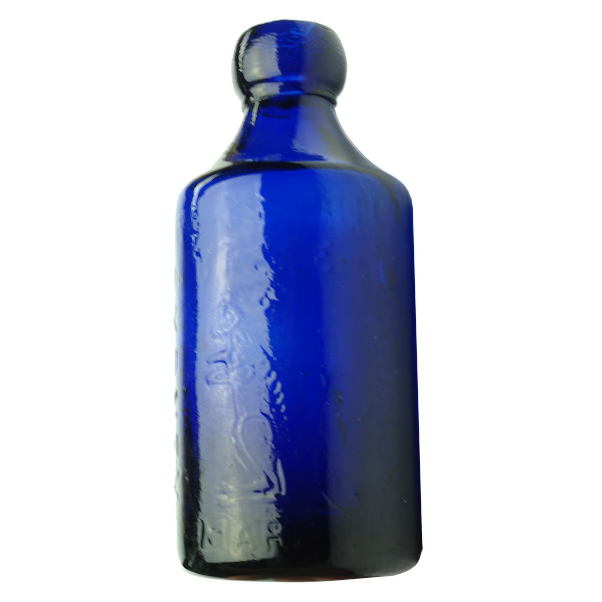 Blob Top Dump Soda. Summons & Co., Sydney. Kangaroo. Dark Blue. X base mark. (New South Wales)