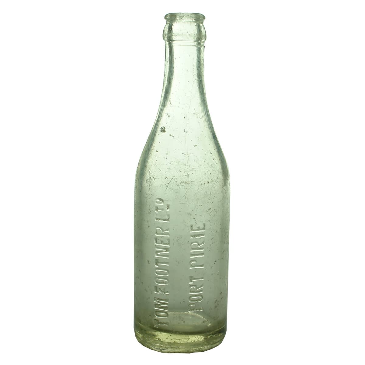 Crown Seal. Tom Footner Ltd, Port Pirie. Clear. 10 oz. (South Australia)