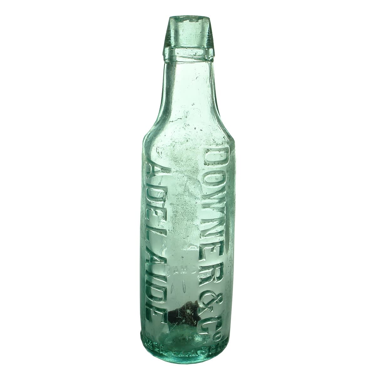 Lamont. Downer & Co, Adelaide. Lamonts Patent. Aqua. 10 oz. (South Australia)